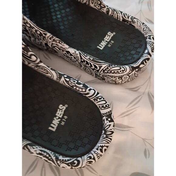 LUK-EES Graphic Sandals Size 7/8 - Picture 4 of 5